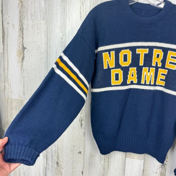 Notre Dame Fighting Irish Uscape Apparel Unisex Renew Knit Vintage Pullover Swea - Picture 2 of 7